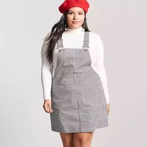 NWT Gingham Overall Dress